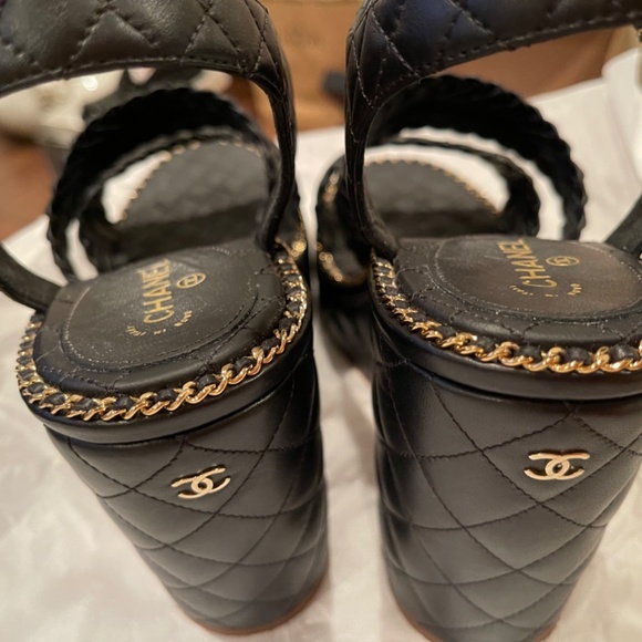 Chanel Wedge Sandals - Picture 4 of 7